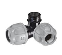 Raccordo a gomito con attaco F per tubo polietilene 1" RAINJET 90426