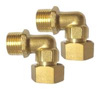 Raccordo A Gomito Da 90 Gradi In Ottone Resistente Connessione Filettata 0 5 Pollici Facile Usare Per Sistemi Solari E Reti Tubazioni Giunto Angolare In Ottone Per Impianti Idraulici