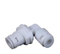 Raccordo a gomito for osmosi inversa, raccordo for tubo flessibile da 1/4" di diametro esterno, raccordo rapido in plastica for acqua RO