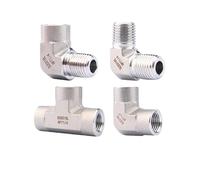Raccordo a gomito maschio femmina ad alta pressione forgiato 1/8" 1/4" 3/8" 1/2" NPT femmina maschio 3 vie raccordo tubo in acciaio inossidabile 316L connettore blocco (colore: gomito femmina uguale