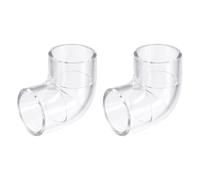 Raccordo A Gomito Trasparente Da 2 Pezzi, Adattatore for Raccordo A Gomito A Forma Di L Da 90/45 Gradi A 2 Vie Da 16/20/25/32 Mm for Il Collegamento Di Tubi Dell'acqua(90°,16mm)