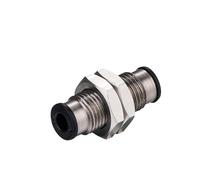 Raccordo a innesto pneumatico con manicotto in plastica e corpo in ottone PMP da 10 pezzi/lotto, raccordo for tubi pneumatici con unione a paratia(PMP12 12mm)