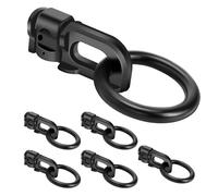 Raccordo a L con doppio perno con O-Ring, utilizzato con binario a L per letto di camion, controllo del carico del rimorchio, pickup, camper, ATV, cuscinetto in acciaio resistente fino a 2268 kg