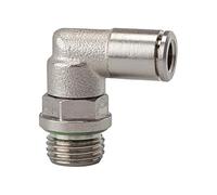 Raccordo a L »Metallica«, girevole, G 1/2 a., per tubo esterno Ø 16 mm, pressione di lavoro max. 16 bar, ottone nichelato