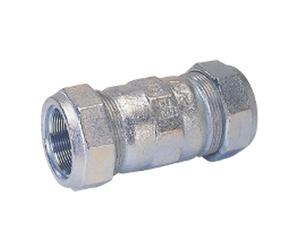 Raccordo a manicotto in ghisa per tubi in acciaio Gebo 1/2 01.150.02.01