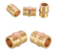Raccordo a nipplo esagonale for tubo in ottone da 1/8" 1/4" 3/8" 1/2" 3/4" 1" BSP Adattatore rapido for raccordo maschio for acqua e olio(1 to 1)