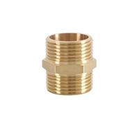 Raccordo a nipplo esagonale for tubo in ottone da 1/8" 1/4" 3/8" 1/2" 3/4" 1" BSP Filettatura maschio Adattatore rapido Connettore for acqua e olio(3l8 to 1l2,10 PCS)