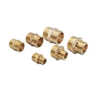 Raccordo a nipplo esagonale in ottone - Adattatore rapido con filettatura maschio BSP da 1/8"-1" per collegamenti acqua/olio/gas(1 to 1,200 PCS)