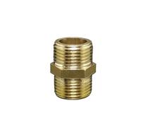 Raccordo a nipplo esagonale in ottone for tubo, adattatore rapido, filettatura maschio-maschio da 1/8" a 1/4" BSP, piastra di collegamento for acqua, olio e gas con nichel(DN10 BSP Thicker)