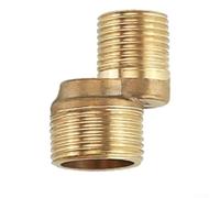 Raccordo a pedale curvo per rubinetto doccia in ottone, connettore a S regolabile da 35 mm con conversione filettatura G1/2 a G3/4, angolo di manovella 140-160 mm,