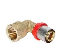 Raccordo A Pressare Curvo Femmina 20 X 1/2" Multistrato Tiemme