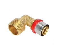 Raccordo A Pressare Curvo Maschio 14 X 1/2" Multistrato Tiemme