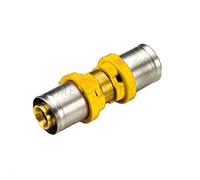 Raccordo A Pressare Dritto Doppio 26mm Per Multistrato Per Gas Tiemme