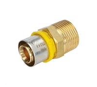 Raccordo A Pressare Dritto Maschio 26 X 3/4" Per Multistrato Per Gas Tiemme