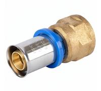 Raccordo a Pressione Dritto Femmina 1/2” x 20 mm - Per Tubo Multistrato - Impianti Idraulici e Termoidraulici - LEMAG SRL