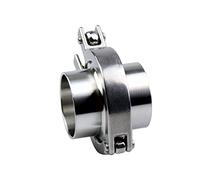 Raccordo a saldare in acciaio inossidabile, Set di morsetti a tre vie in acciaio inossidabile 304 con ghiera e guarnizione, diverse misure, 3 pezzi(102mm x Ferrule 119)