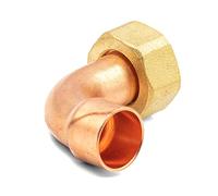 Raccordo a saldare mobile curvo per tubo in rame (15 x 1/2")