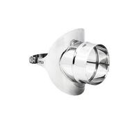 RACCORDO A SELLA PER CANNE FUMARIE ESISTENTI - INOX - PER STUFE e CAMINI