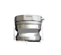 Raccordo a sgancio rapido Camlock femmina BSPT da 2-1/2" x tipo A, scanalatura a camma in acciaio inox 304 for pompe a tubo flessibile