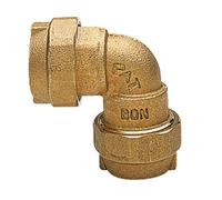 Raccordo a squadra bigiunto ottone Enolgas Axo Pe per tubi 2 pollici H0310S34