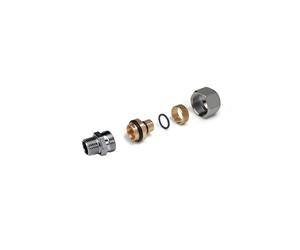 Raccordo a stringere Giacomini diritto Ø 20x2 mm maschio 1/2" per acqua Ottone