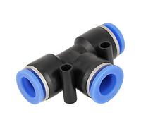 Raccordo a T 10 Pezzi T Spinta a Forma di Connettori Connettore Pneumatico 3/8 T 10 mm Raccordi Rapidi per Tubo di Distribuzione Dell'Aria e Utensile Pneuma