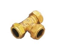 RACCORDO A T 3 BICONI 35X22X35 CON OGIVA IN OTTONE TIEMME 1100213