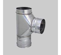 RACCORDO A T 90° PER CANNE FUMARIE Ø 100 mm Tubi Raccordi Acciaio Inox