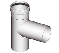 RACCORDO A T 90° TEE ø 80 mm PER TUBI IN ALLUMINIO BIANCO CALDAIA STABILE