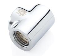 Raccordo a T Bitspower con triplo G1/4"" femmina argento lucido