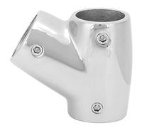 Raccordo a T da 60 gradi a sinistra a 3 vie per corrimano per barche, connettore per tubo manuale per yacht marino MJS015-005 (Si alzò)