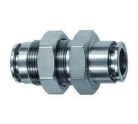 Raccordo a T dritto, M22 x 1,5, per tubo esterno Ø 12 mm, pressione di lavoro max. 20 bar, acciaio inox 1.4404