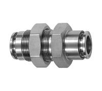 Raccordo a T dritto, M26 x 1,5, per tubo esterno Ø 16 mm, pressione di lavoro max. 20 bar, acciaio inox 1.4404
