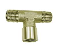 Raccordo a T, esterno/interno/esterno, G/R 1/4, SW 13, pressione max. 60 bar, temperatura di funzionamento max. 150°C, ottone nichelato