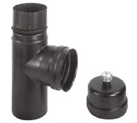 Raccordo a T F.F. Ala Pellet Eco per stufe - Ø 10 cm.