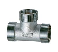 Raccordo a T Far 24X19 monoconi cromato in ottone 5410 12