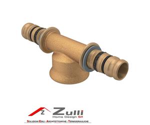 Raccordo a T filettato femmina 20-1/2"-20"