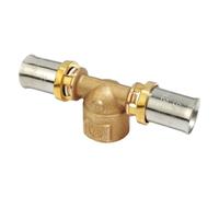 Raccordo a T filettato Giacomini F 1/2 16x2 mm ottone RM154Y033