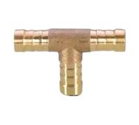 Raccordo a T for tubo in ottone Pagoda, adattatore for tubo da laboratorio a 3 vie, raccordi for tubi, 5 pezzi(10mm)