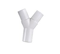 Raccordo a T in plastica PVC tipo Y Raccordo a T for tubo dell'acqua Raccordo a T for scatola di gocciolamento Raccordo a T 16 mm / 20 mm 1 pz(16mm)