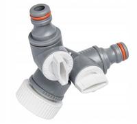 RACCORDO A T LINEA BIANCA CON VALVOLE BRADAS DA 1"-3/4""