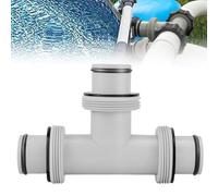 Raccordo a T per piscina, diametro 38 mm, connettore per tubo per piscina a 3 vie, valvola a 3 vie, 38 mm, pezzo a T da 38 mm, prolunga per tubo per piscina Intex Bestway Coleman