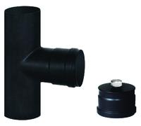 RACCORDO A T PER STUFA A PELLET DA CM. 8