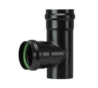 Tubo a Tee Pellet Mff Nero Opaco cm 10 Mff Save
