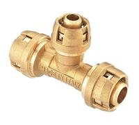 Raccordo a T per tubi compositi, 20 mm, ottone