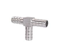 Raccordo a T per tubi in acciaio inox 304 a tre vie 304 a tre vie da 4 mm, 6 mm, 8 mm, 10 mm, 12 mm, 13 mm, 14 mm, 15 mm, 16 mm, 19 mm, 20 mm, tipo Y 3 a tre vie in acciaio inox 304 (colore: T
