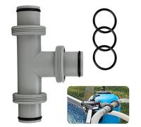 Raccordo a T per tubi piscina, diametro 38 mm, prolunga connettore flessibile a 3 vie, adattatore per Intex Bestway Coleman