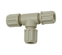 Raccordo a T per tubo da 9/12 mm, pressione max. 10 bar (20 °C) / max. 2,5 bar (90 °C), PP