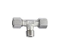 Raccordo a T, R 1/4 a., tubo esterno Ø 8 mm, PN max. 315 bar, acciaio inox 1.4571