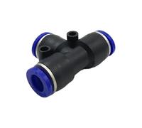 Raccordo a T sagomato PY PE TY da 4, 6, 8, 10, 12, 16 mm, 3 vie, for tubo pneumatico, tubo flessibile dell'aria, raccordi a sgancio rapido, 1 pezzo(Pe6)
